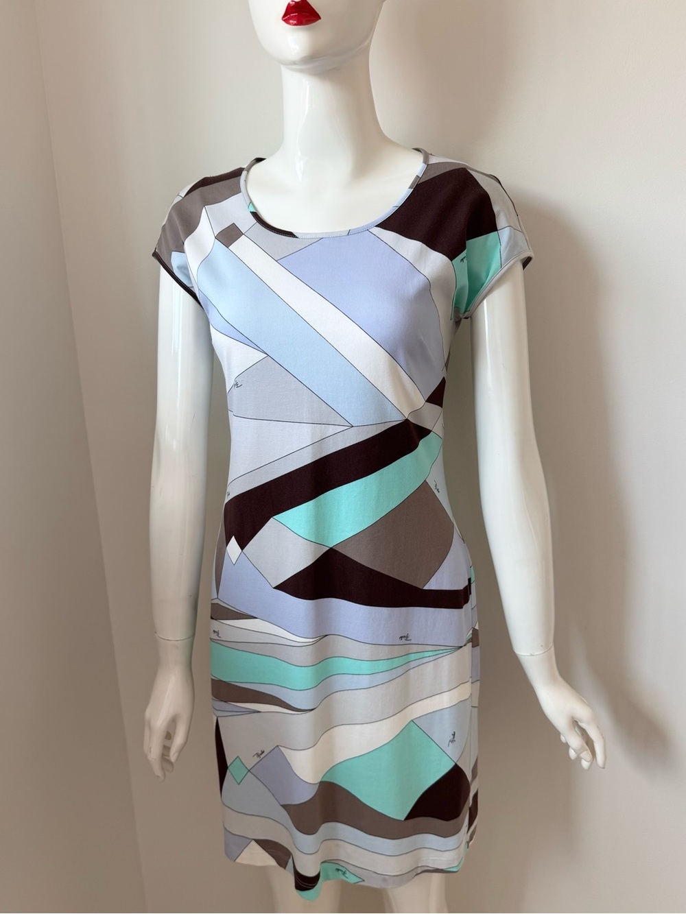 Emilio pucci short sleeve mini dress